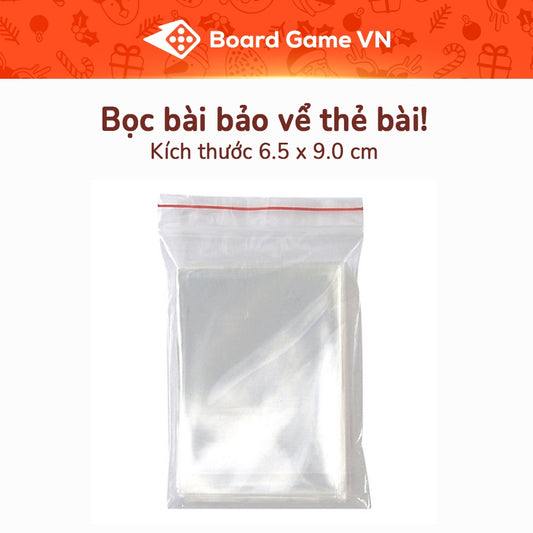 100 cái Bọc bài 6.5 x 9.0 cm giúp bảo vệ thẻ bài Conan, Cuộc Đua Sao Chổi, Thông Thỏ đa dạng - Board Game VN