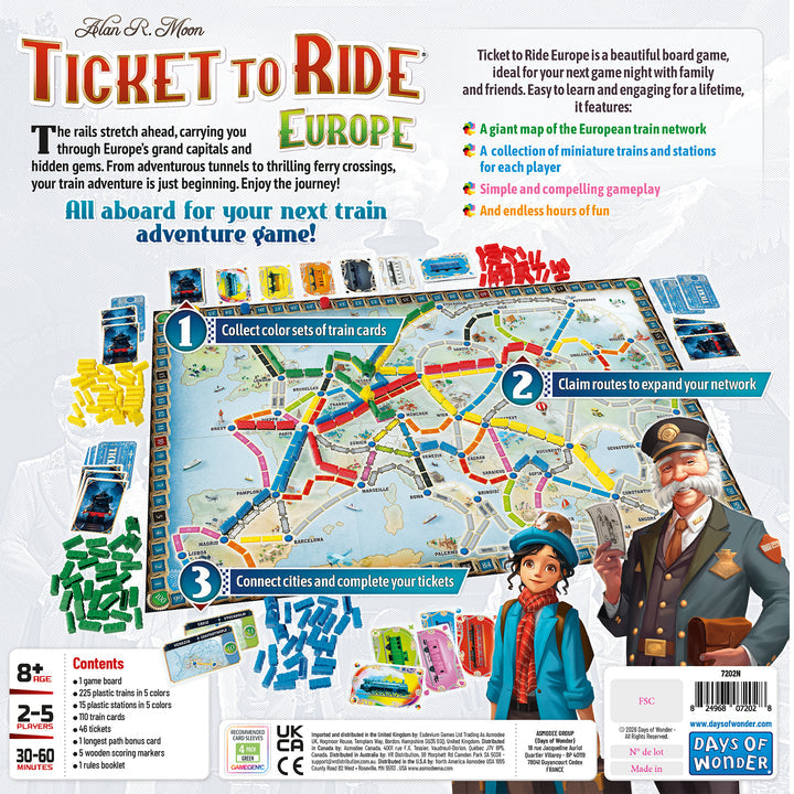 TICKET TO RIDE EUROPE (Hàng Mới Về)