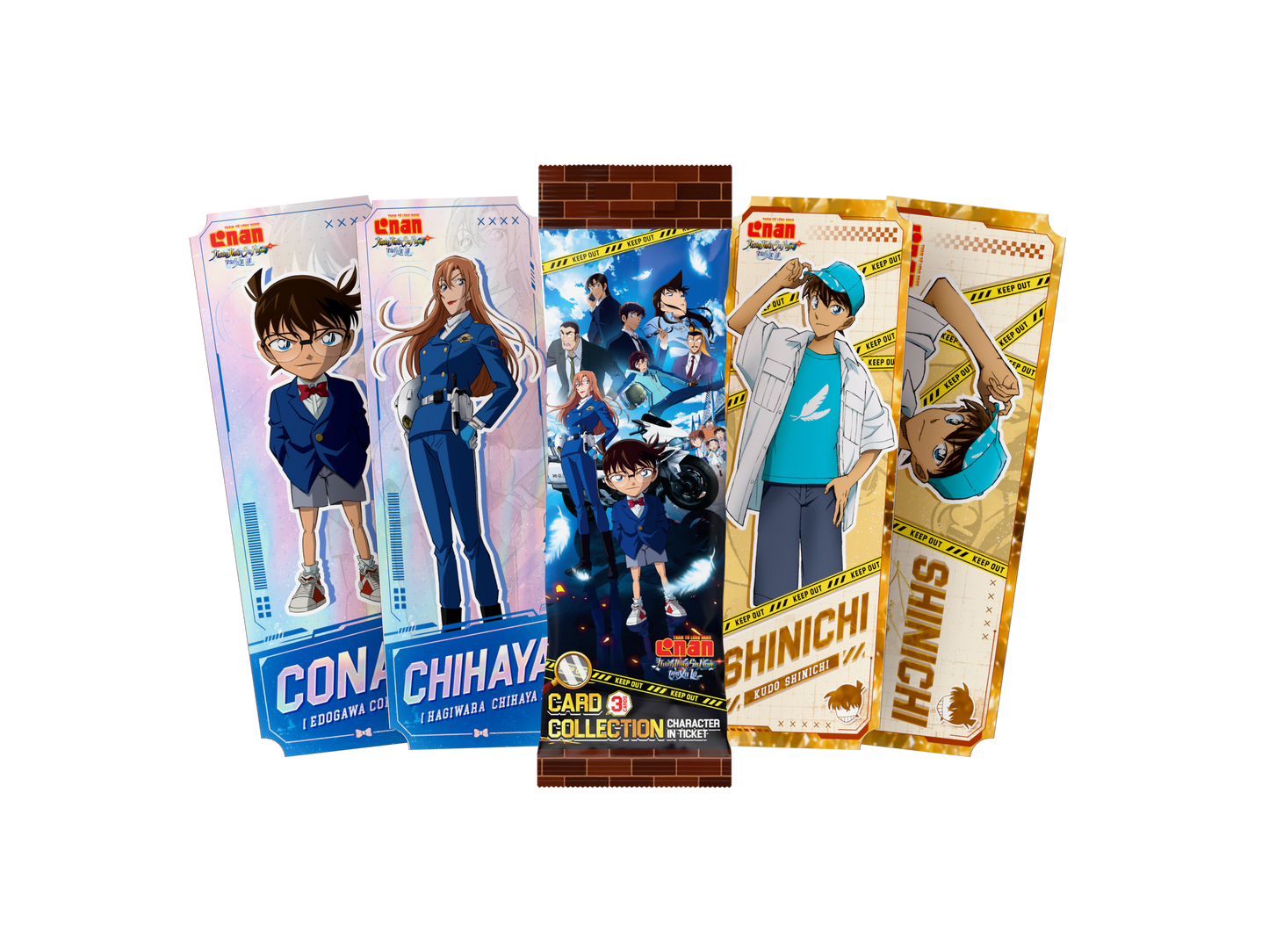 Card Collection Thám Tử Lừng Danh Conan 29: Thiên Thần Sa Ngã Trên Xa Lộ – Character in Photo & Ticket