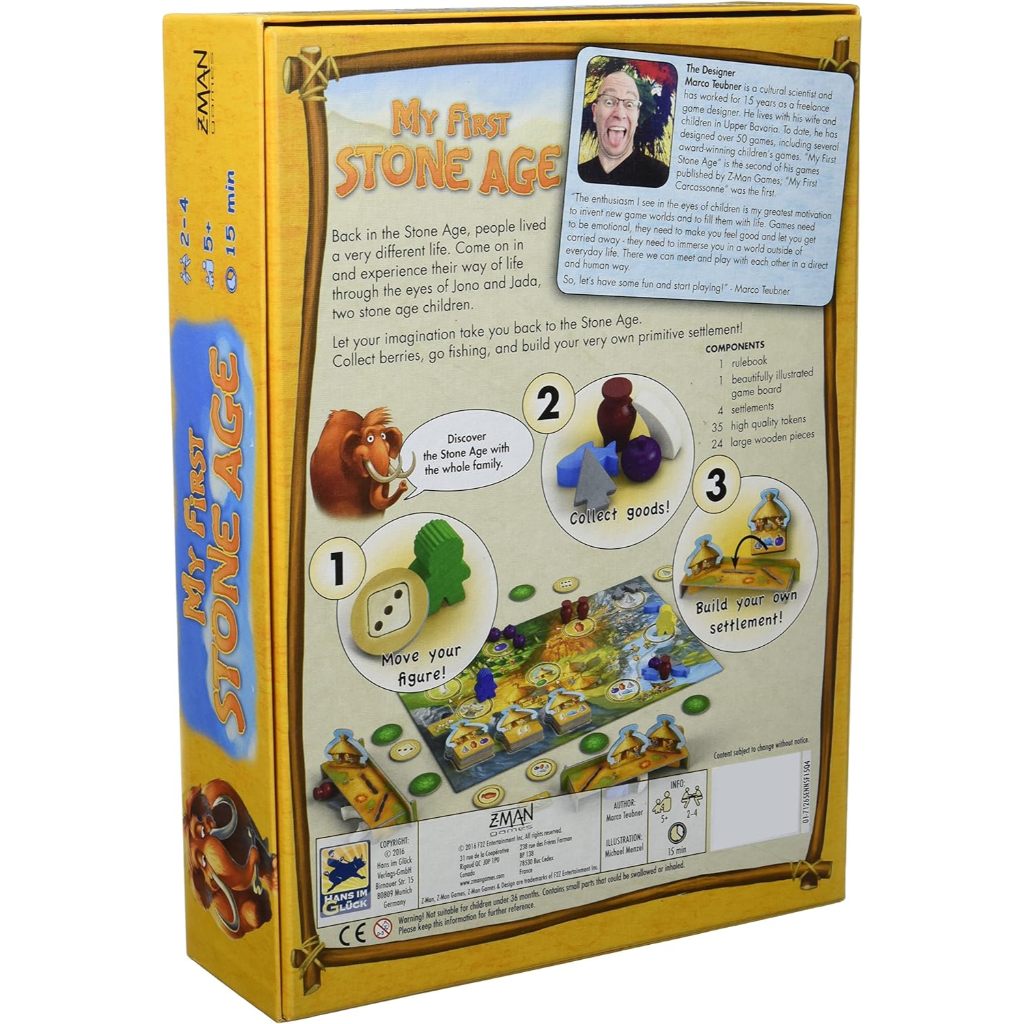 Board Game Thời Kỳ Đồ Đá phiên bản Nhí | My First Stone Age | Chiến Thuật 2 Người cho trẻ em