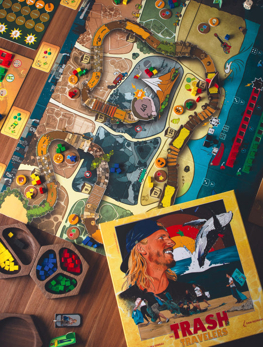 Review board game The Trash Travelers Thách thức dọn sạch đại dương