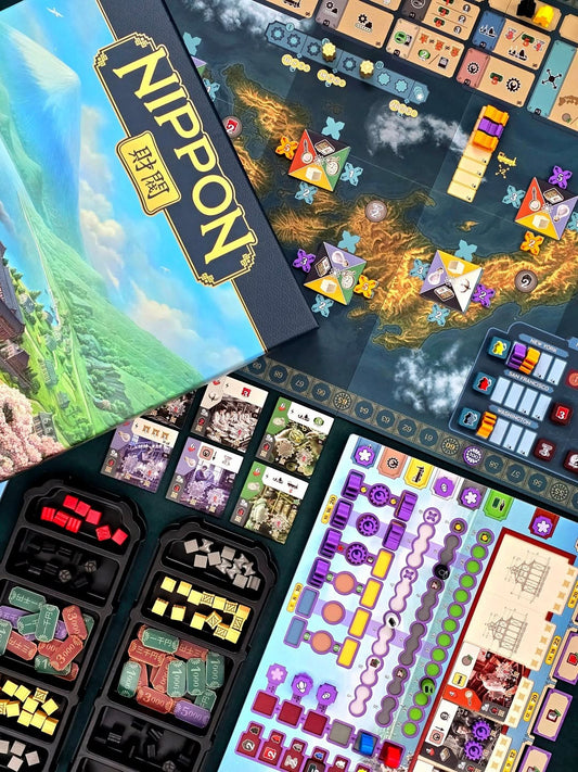 Review board game Nippon Thử thách kinh tế thời Minh Trị