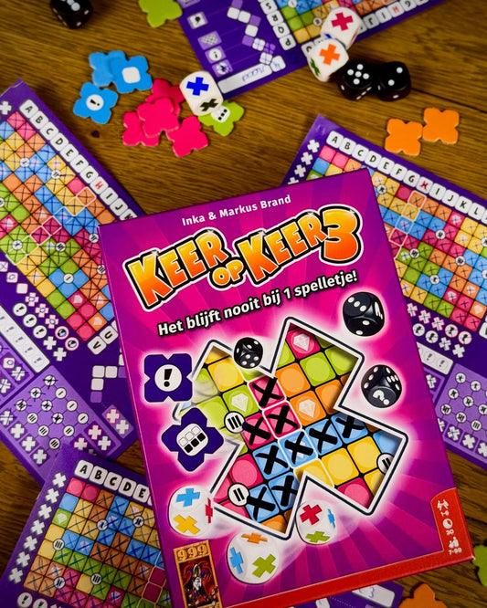 Review Keer op Keer 3 Board Game Cuộc Đua Roll and Write Đầy Kịch Tính