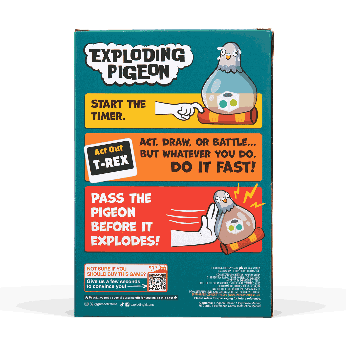 Exploding Pigeon Exploding Kittens - ảnh 2 - Board games