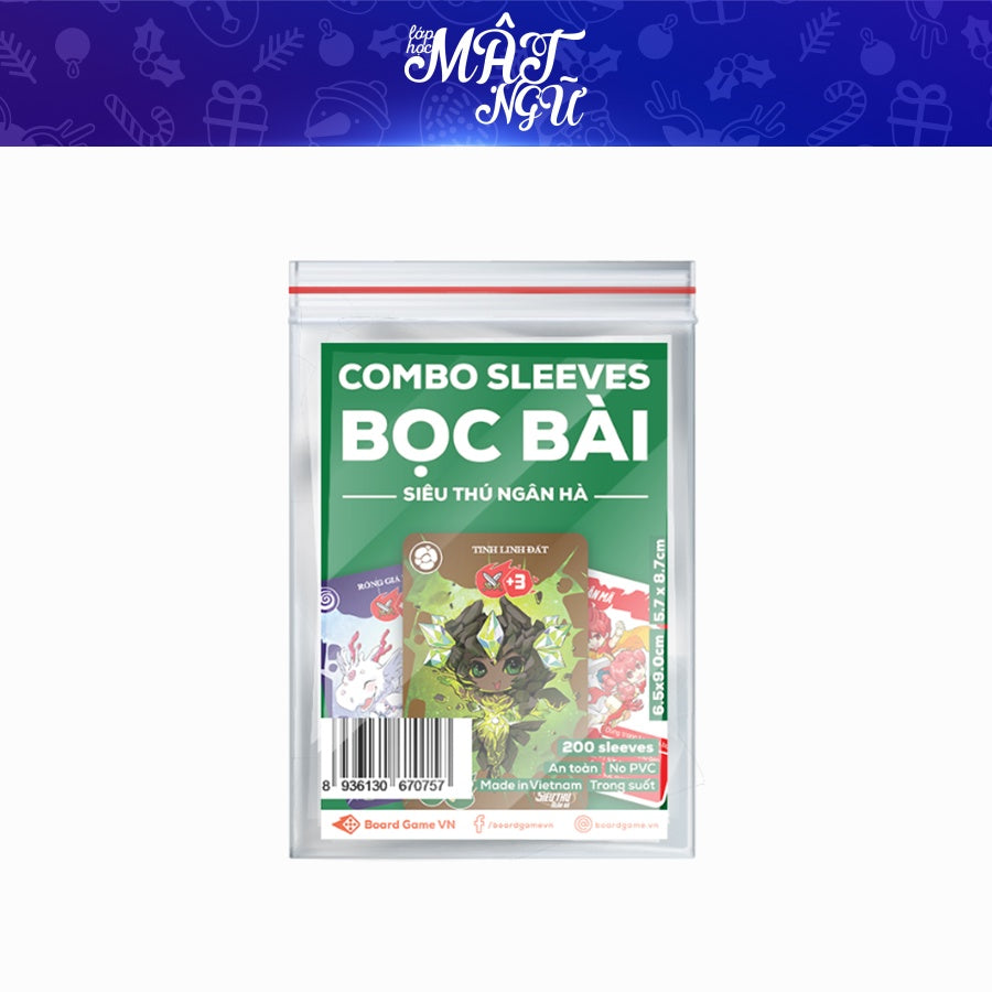 Sleeves bọc bảo vệ bài Cuộc Đua Sao Chổi - Size 6.5 x 9 cm (100 cái)- Board Game VN
