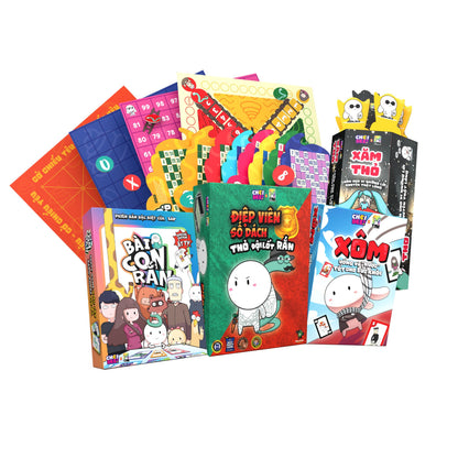Combo Game Sờ Náck - Chỉ 8 game Bài Con Rắn, Điệp Viên Số Dzách,Xôm, Bộ 5 Cờ Dân Gian- Phiên Bản Thỏ 7 Màu