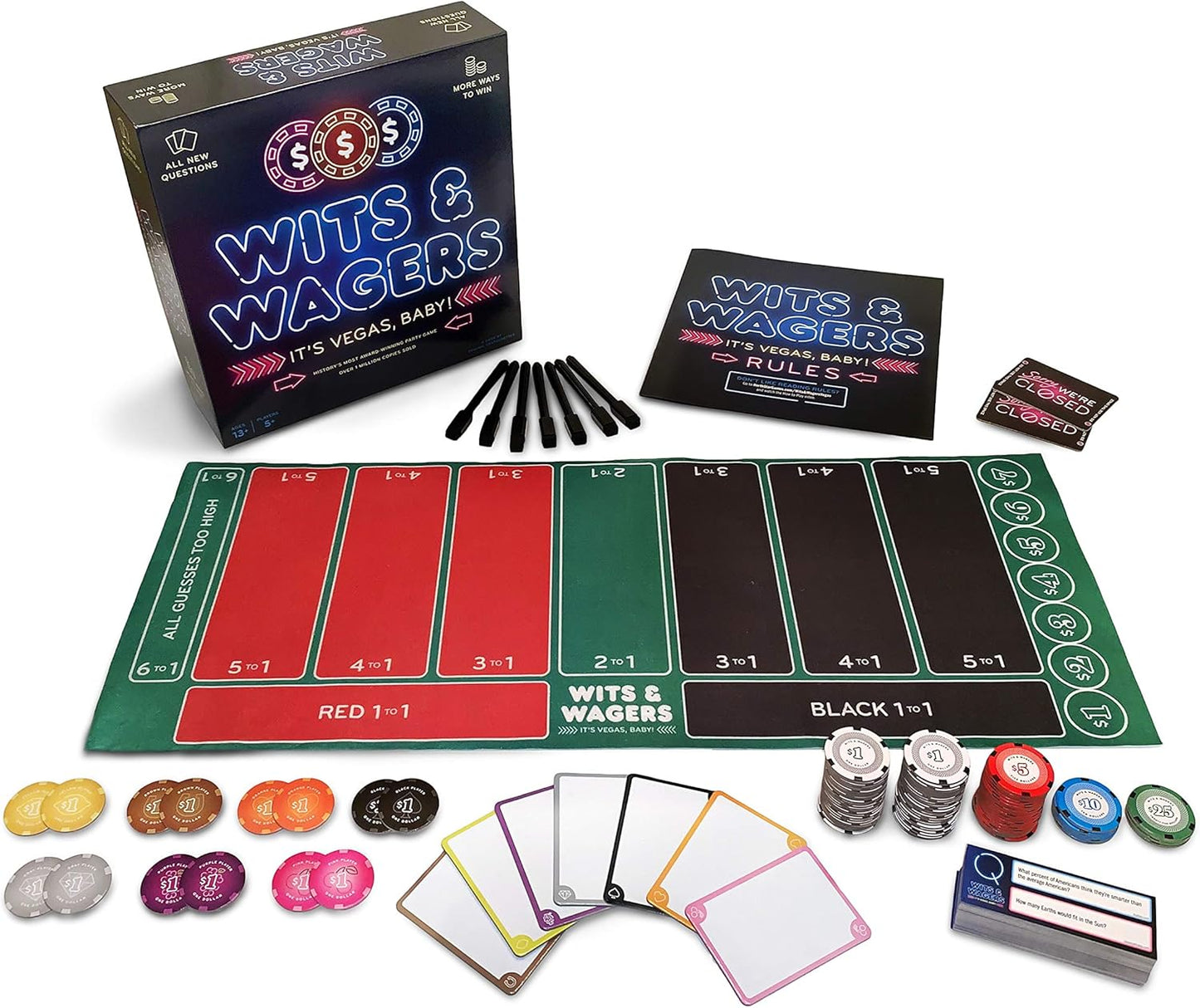 Wits And Wagers Board Game: It’s Vegas, Baby