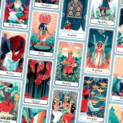 Boxset Bộ Bài Tarot Of The Divine Việt Hóa (Bộ Bài + Sách Hướng Dẫn)