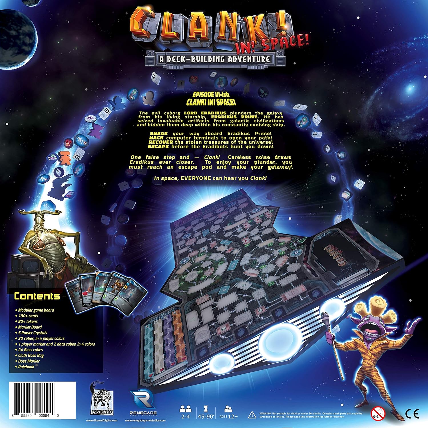 Renegade Game Studios Clank! in! Space! A Deck-Building Adventure