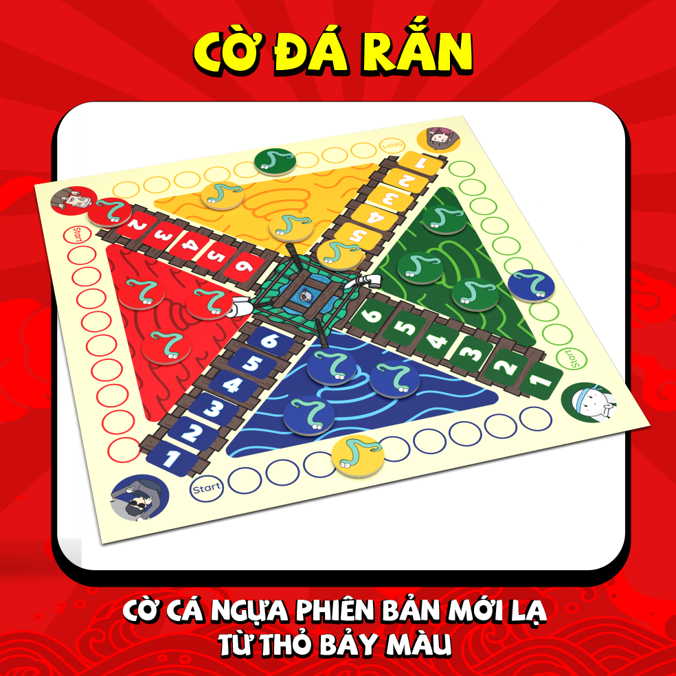 Combo Game Sờ Náck - Chỉ 8 game Bài Con Rắn, Điệp Viên Số Dzách,Xôm, Bộ 5 Cờ Dân Gian- Phiên Bản Thỏ 7 Màu