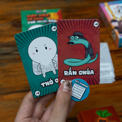 Combo Game Sờ Náck - Chỉ 3 Game - Bài Con Rắn, Điệp Viên Số Dzách, Xôm - Phiên Bản Thỏ 7 Màu