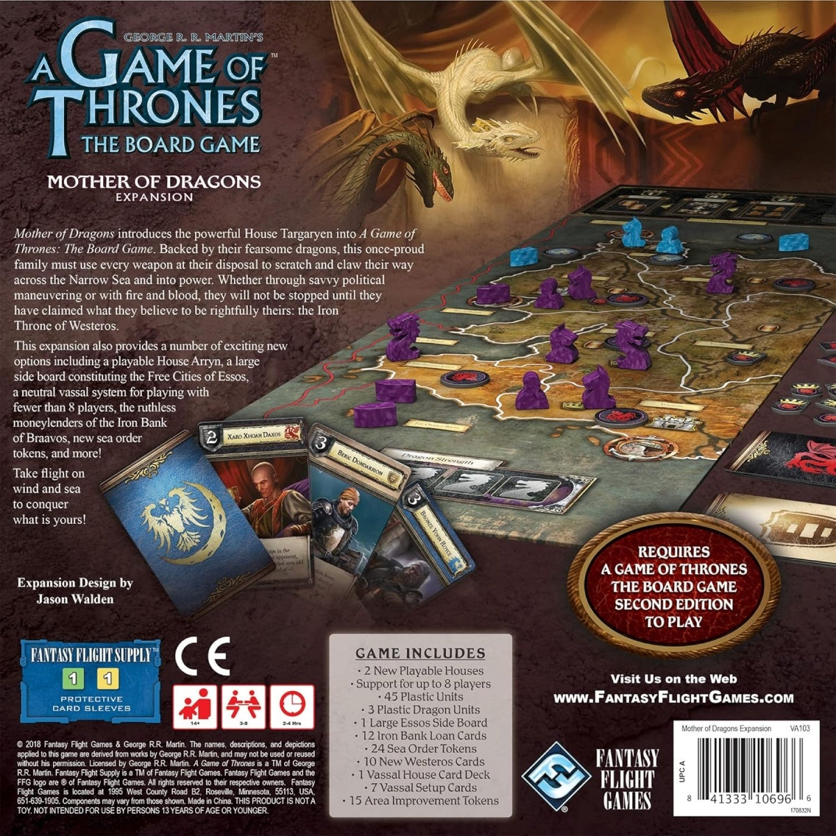A Game Of Thrones Board Game: 2Nd Edition: Mother Of Dragons Expansion Fantasy Flight Games - ảnh 3 - Board games