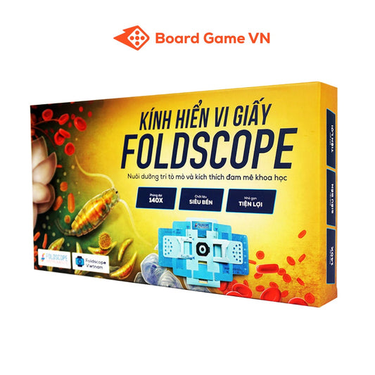 Kính hiển vi bằng giấy Foldscope - khám phá vi thế giới kỳ diệu - Hàng chính hãng