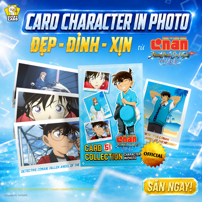 Card Collection Thám Tử Lừng Danh Conan 29: Thiên Thần Sa Ngã Trên Xa Lộ – Character in Photo & Ticket