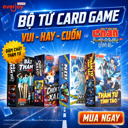 Bộ Card Game Thám Tử Lừng Danh Conan 29: Thiên Thần Sa Ngã Trên Xa Lộ – 4 Trò Chơi & Combo