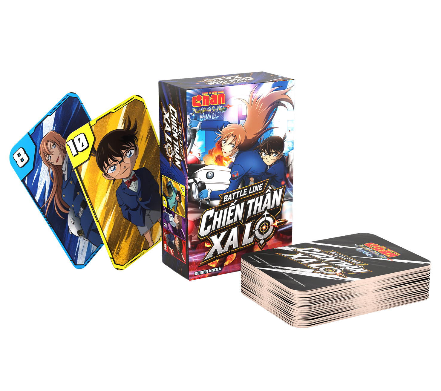 Bộ Card Game Thám Tử Lừng Danh Conan 29: Thiên Thần Sa Ngã Trên Xa Lộ – 4 Trò Chơi & Combo