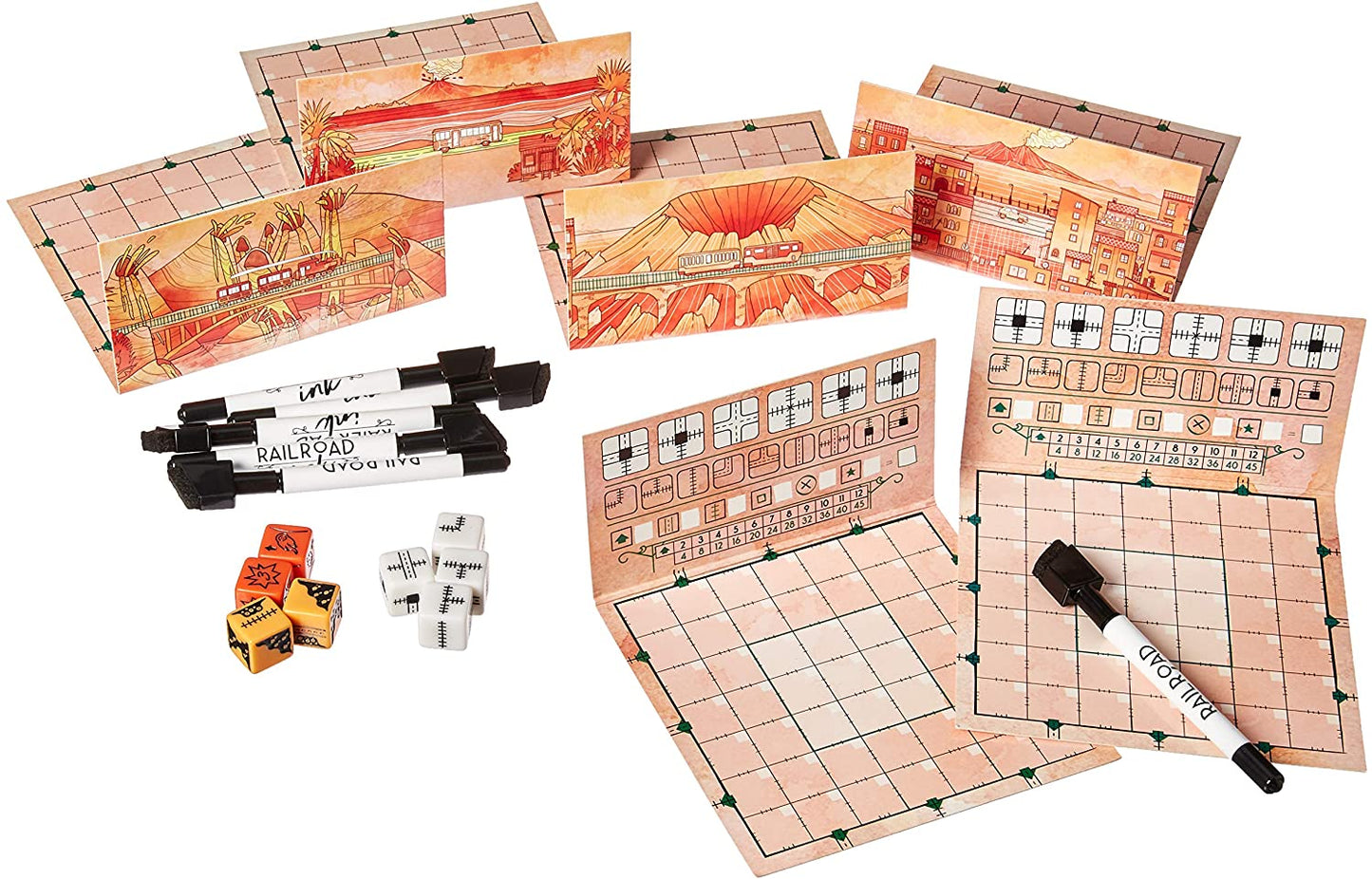 Railroad Ink: Blazing Red Edition Board Game VN - ảnh 3 - Board Game