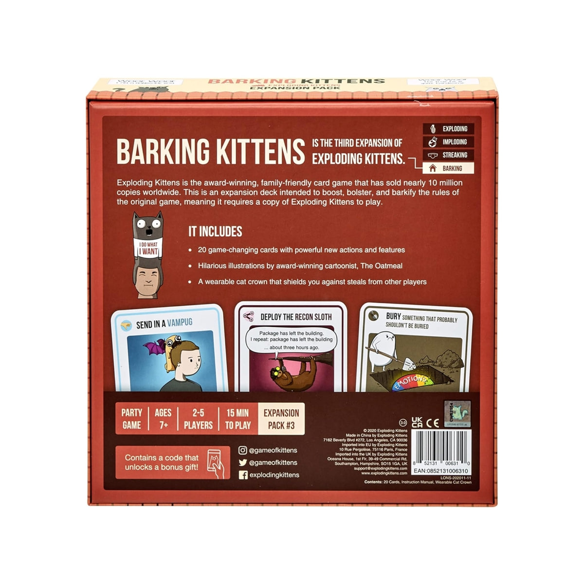 Mark Exploding Kittens Exploding Kittens Chính Hãng - Đủ Bản & Mở Rộng | Board Game VN – Board ...