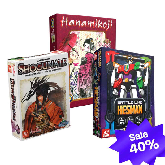 🧩 Combo Đấu Trí: Shogunate + Hanamikoji + Battle Line Hesman Board Game VN - Board Game
