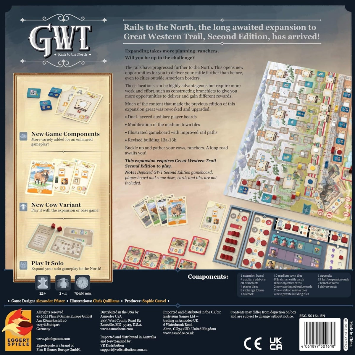 Great Western Trail (Hàng mới về) Eggertspiele Games - ảnh 2 - Board games