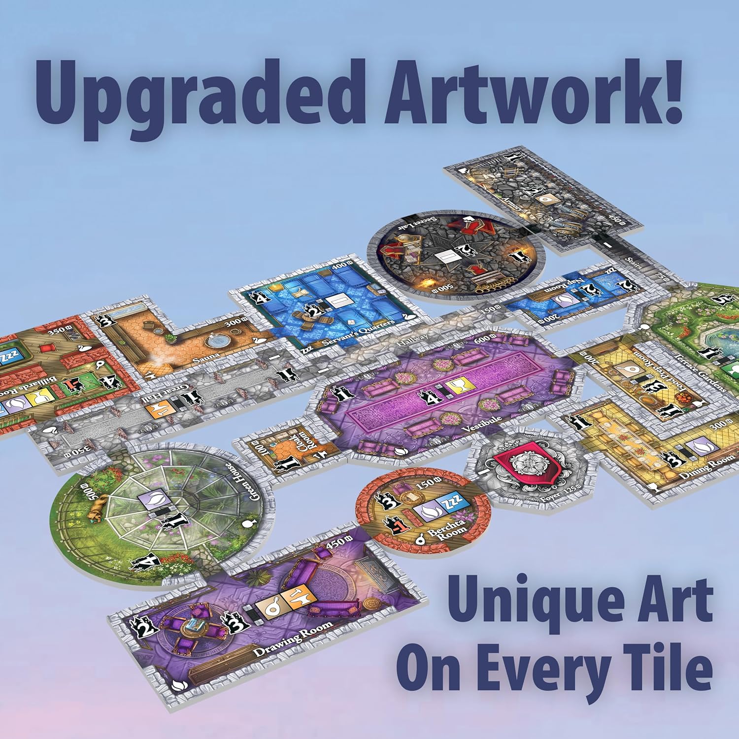 Castles of Mad King Ludwig 2nd Edition - Beautiful Award-Winning Family Strategy Board Game for Families, Adults, Kids - from