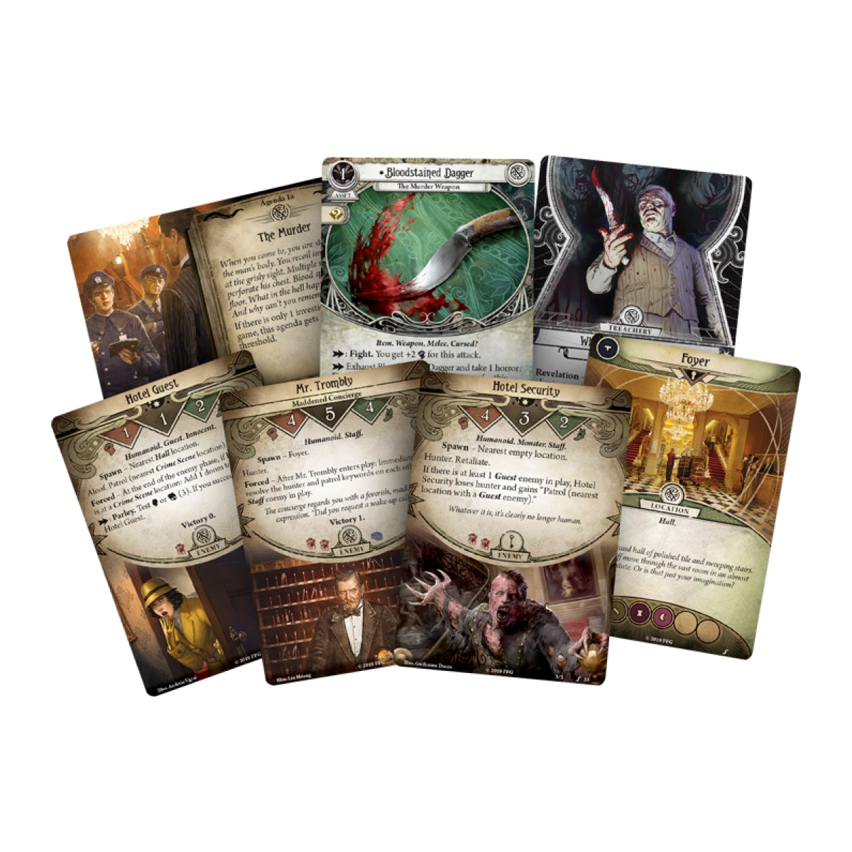 ARKHAM HORROR TCG: MURDER AT THE EXCELSIOR HOTEL Fantasy Flight Games - ảnh 3 - Board Game