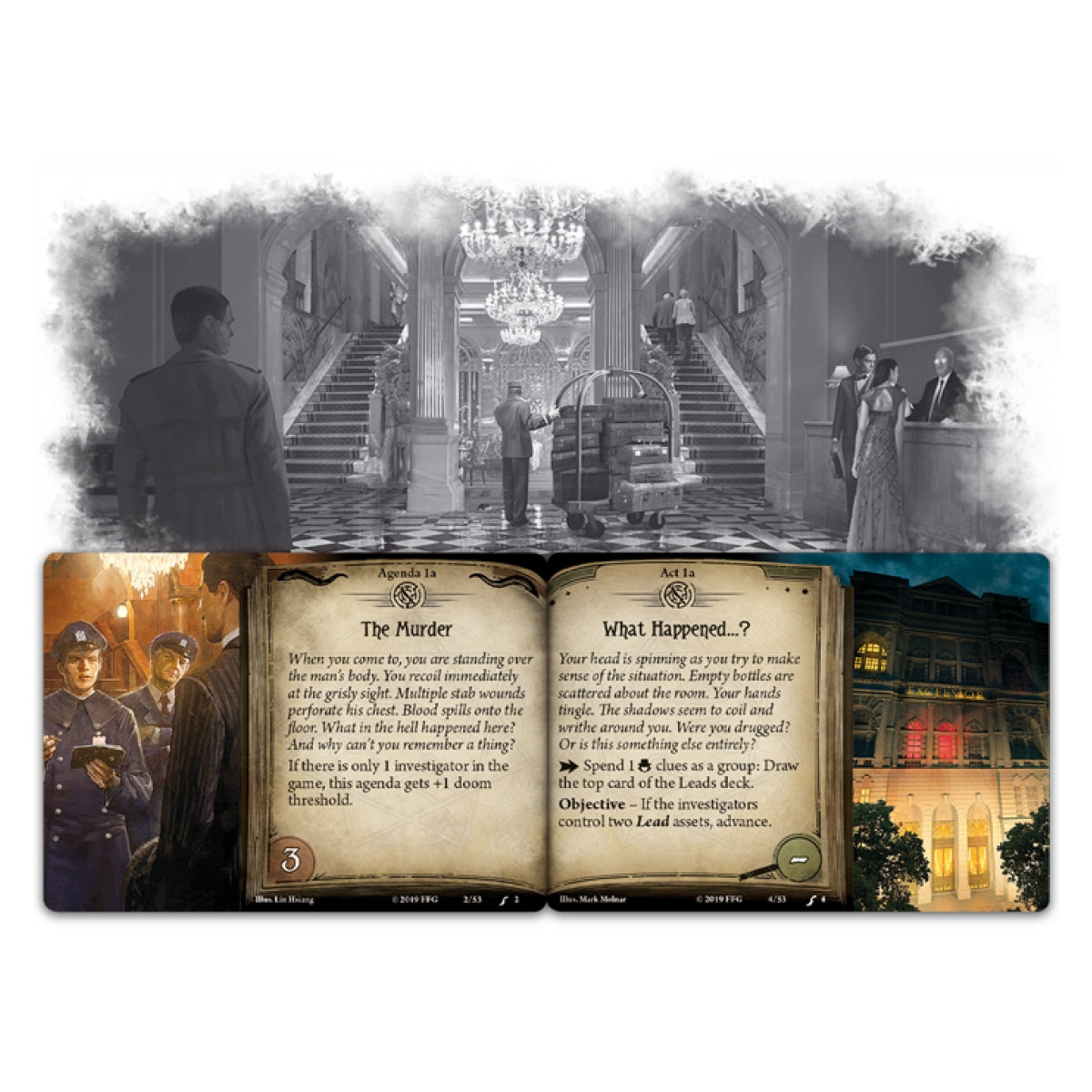 ARKHAM HORROR TCG: MURDER AT THE EXCELSIOR HOTEL Fantasy Flight Games - ảnh 4 - Board Game