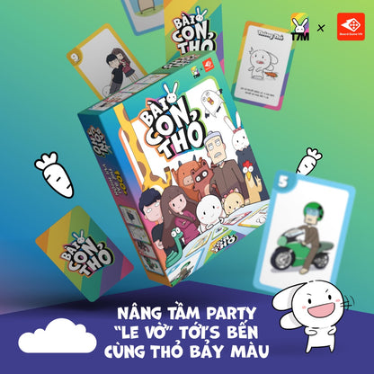 Bài con thỏ - Lầy hơn thỏ được không| Thỏ bảy màu, boardgame, game thẻ bài |Boardgamevn