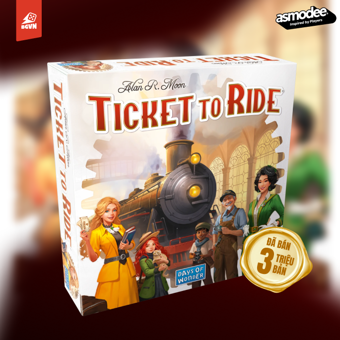 Ticket To Ride - Refresh 2025 | Board Game Kinh Điển Xây Đường Ray Xe Lửa (Hàng mới về)