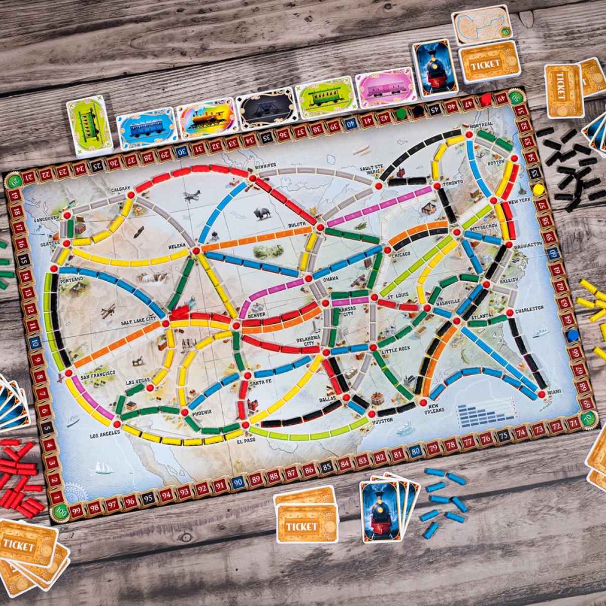 Ticket To Ride - Refresh 2025 | Board Game Kinh Điển Xây Đường Ray Xe Lửa (Hàng mới về)