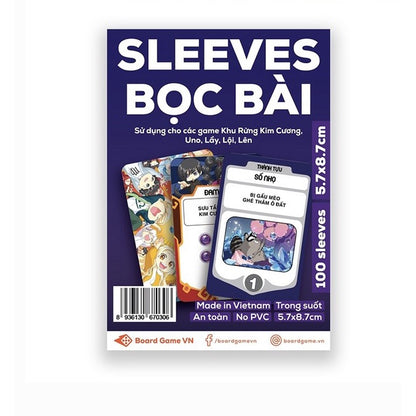 Sleeves bọc bảo vệ bài Cuộc Đua Sao Chổi - Size 6.5 x 9 cm (100 cái)- Board Game VN
