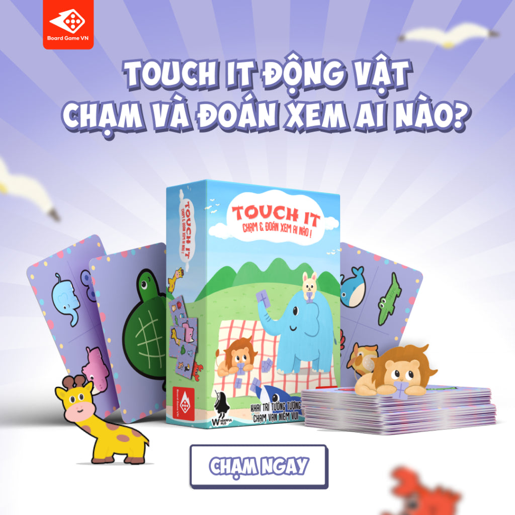 Touch it | Board game, trò chơi giáo dục rèn luyện cảm giác, trí tưởng tượng dành cho trẻ em