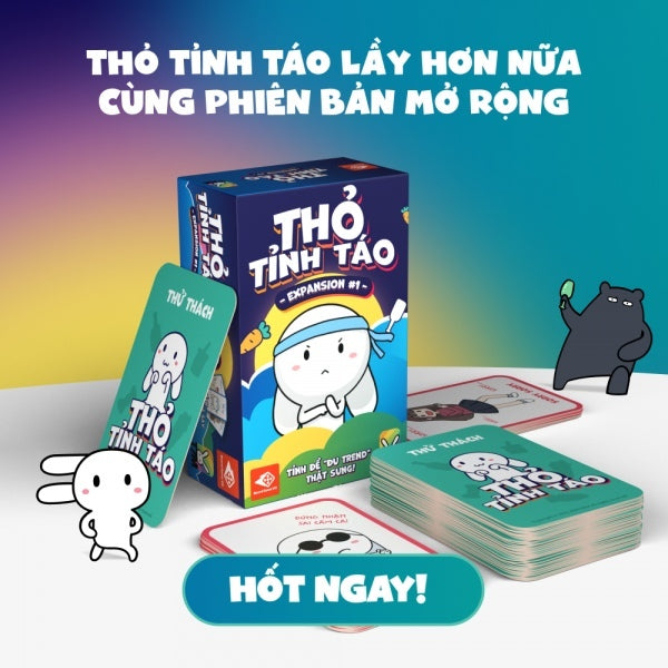 THỎ TỈNH TÁO EXPANSION #1 - chơi kèm Thỏ Tỉnh Táo