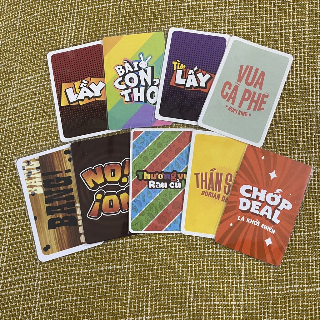 Combo thẻ bài Lầy- Lội- Lên - Party game (có bán thêm Bọc bài-100 bọc) - Board Game VN