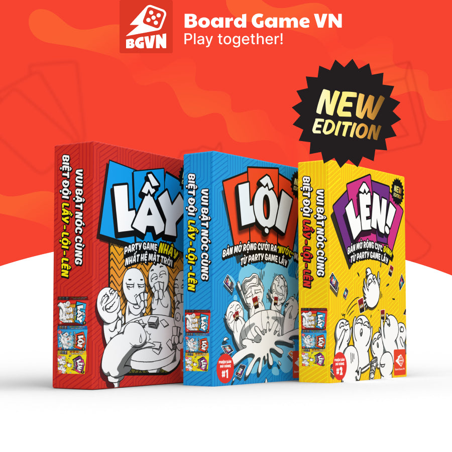 Combo thẻ bài Lầy- Lội- Lên - Party game (có bán thêm Bọc bài-100 bọc) - Board Game VN