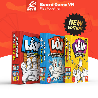 Combo thẻ bài Lầy- Lội- Lên - Party game (có bán thêm Bọc bài-100 bọc) - Board Game VN