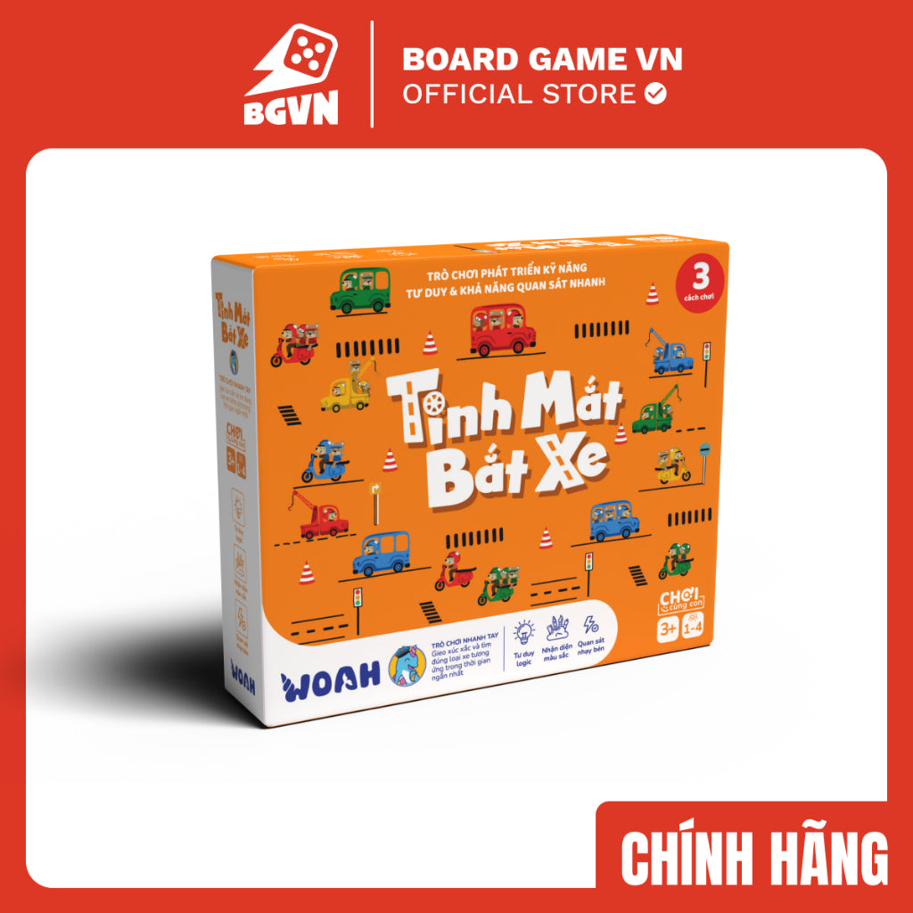 Đồ chơi Tinh mắt bắt xe cao cấp cho bé từ 3 tuổi- Board Game VN