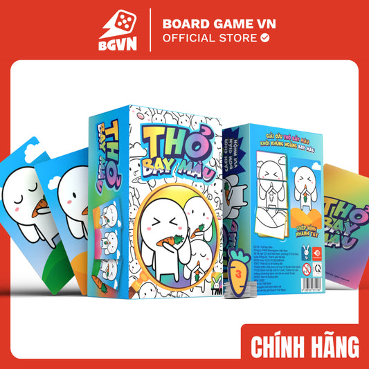Thỏ bay màu, trò chơi giải trí board game thư giãn giảm stress dành cho 2-6 người | Boardgame VN
