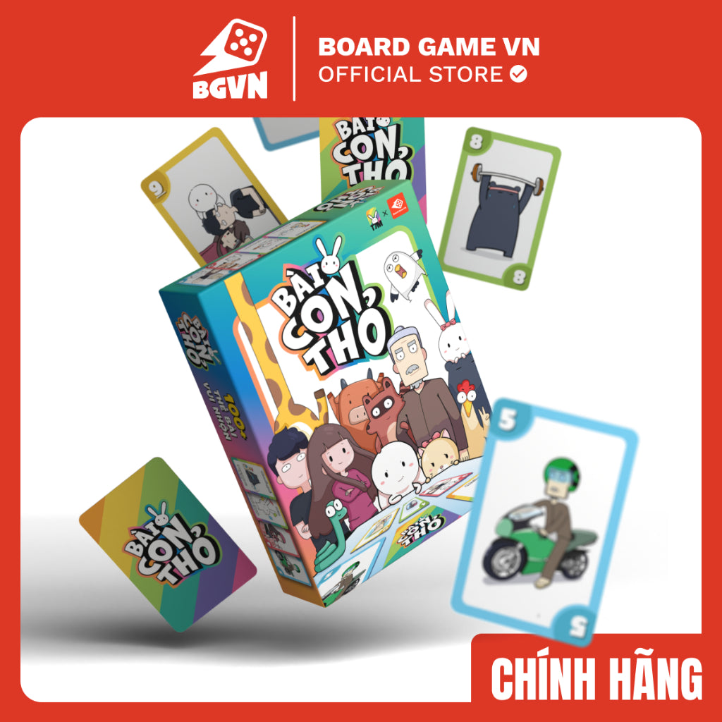Bài con thỏ - Lầy hơn thỏ được không| Thỏ bảy màu, boardgame, game thẻ bài |Boardgamevn