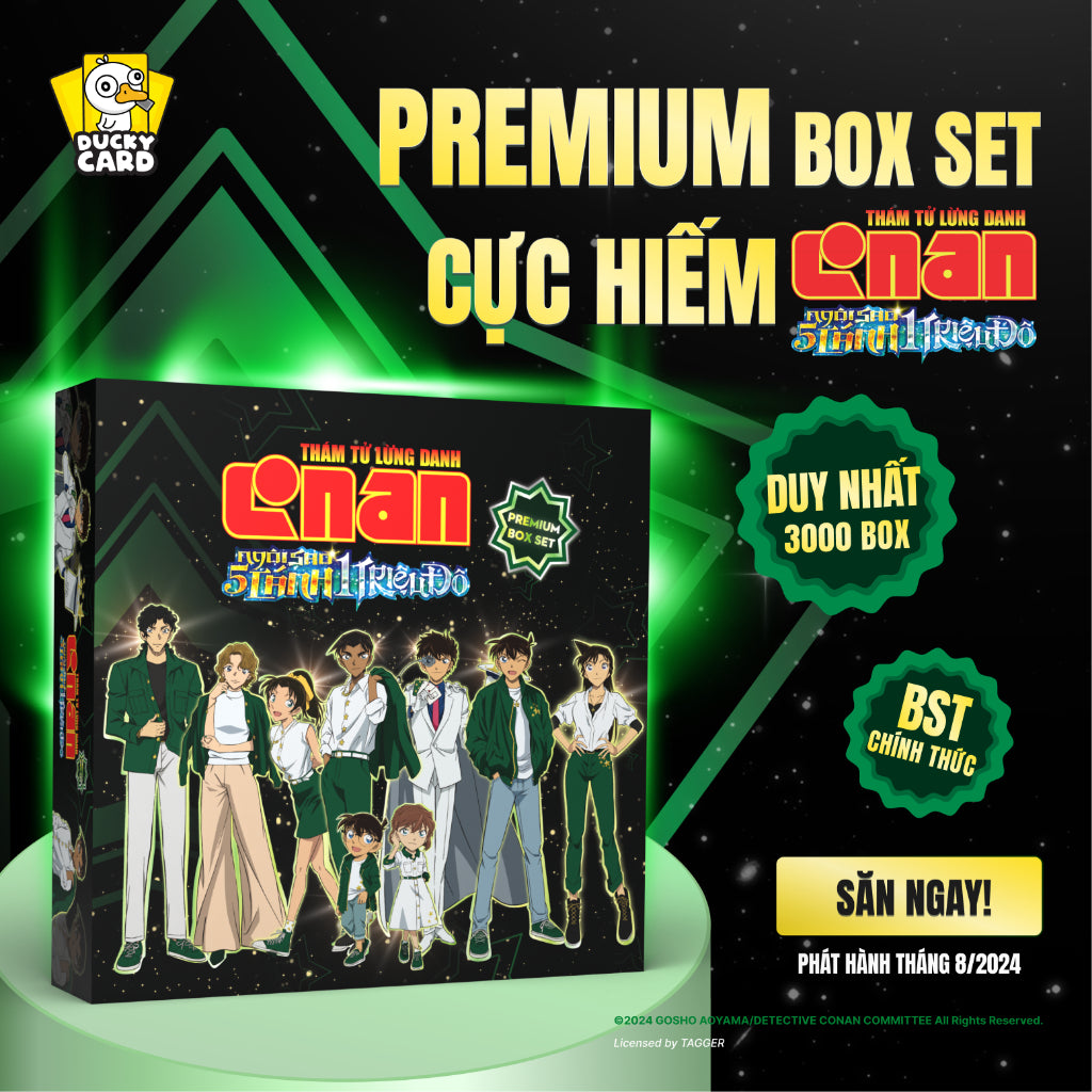 [Full Box] Conan Premium Box Set | Phiên bản đặc biệt | Gồm 27 thành phần cực đẹp | Thám tử lừng danh Conan Everjoy Publishin