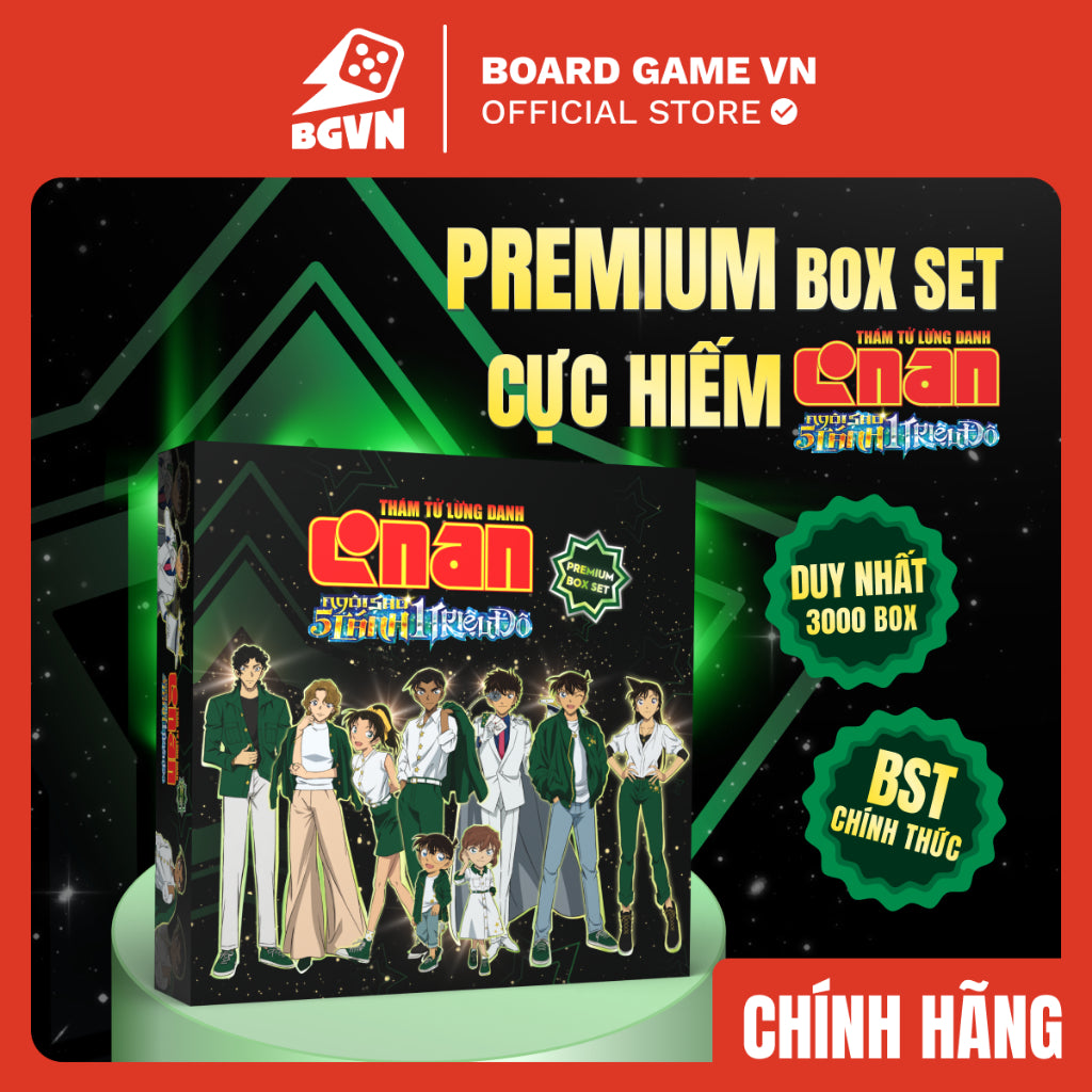 [Full Box] Conan Premium Box Set | Phiên bản đặc biệt | Gồm 27 thành phần cực đẹp | Thám tử lừng danh Conan Everjoy Publishin