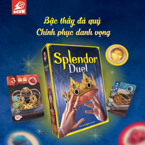 Splendor Duel - BoardGame 2 người từ vũ trụ game Splendor nổi tiếng toàn cầu
